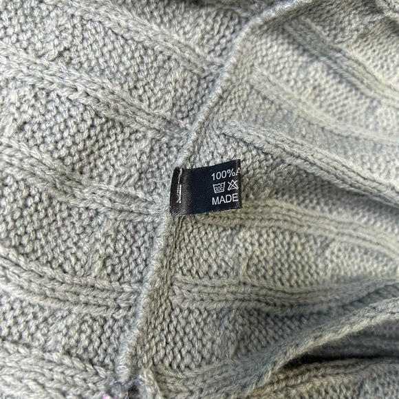 SIMPLY SOUTHERN Cable Knit Infinity Scarf One Size Gray Acrylic Winter Cozy - Picture 4 of 7